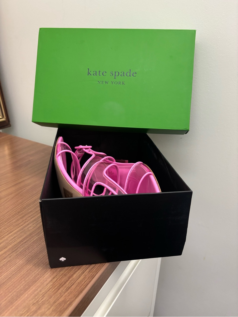 Kate Spade New York Pink PVC Block Heel Sandals – Size 8B